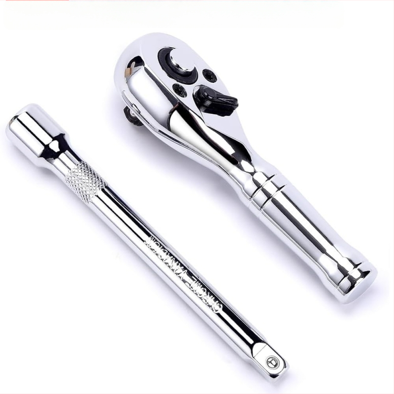 Глава за трещотков ключ, хромована стомана, хромирано покритие