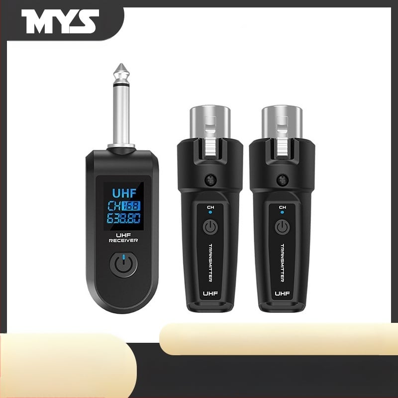 Δυναμικό χειρός μικρόφωνο με ασύρματο σύστημα πομπού-δέκτη, MYS U12, UHF 550–573 MHz, 20 κανάλια