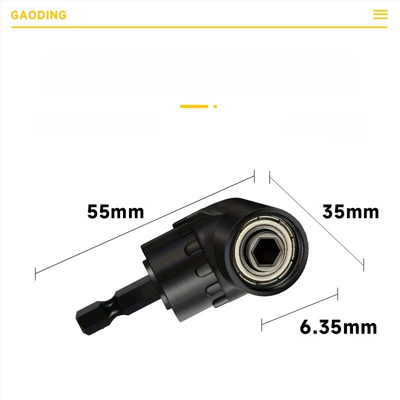 105-градусов ъглов адаптер за винтоверт, хром-ванадий стомана, марка: Other