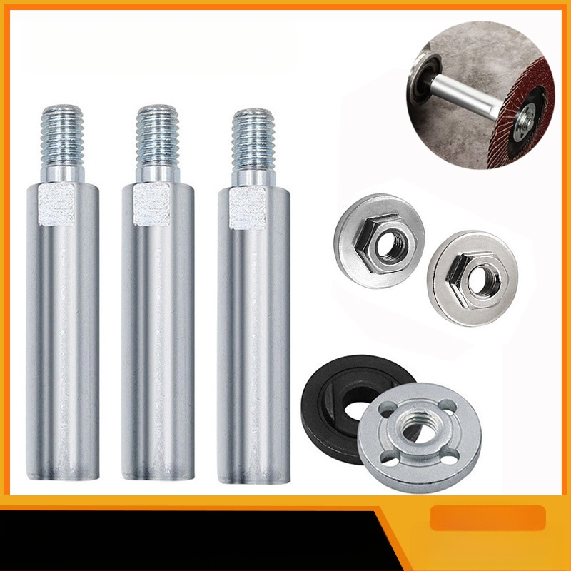 100-тип удължителен комплект за ъглошлайф: връзващ прът, удължителен вал, адаптер за винтов вал и притискаща плоча — лагерна стомана