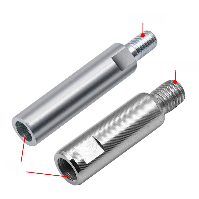 100-тип удължителен комплект за ъглошлайф: връзващ прът, удължителен вал, адаптер за винтов вал и притискаща плоча — лагерна стомана