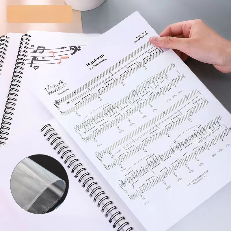 Папка за ноти с прозрачен джоб за вложки, PP материал, модел TQ10-60