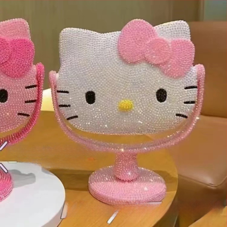 Stalo veidrodis su leopardų raštu ir katės motyvu – rankų darbo DIY diamantinio lipimo komplektas, plastikinis rėmelis, aliumininis veidrodėlis, tinkamas miegamajam ir voniai