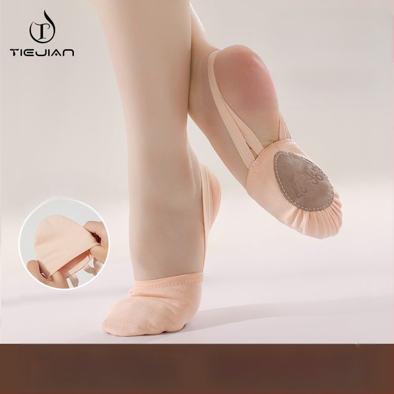 Iron Arrow Pieaugušo Deju Kurpes - Mīksta Zole, Elpojošas un Vieglas, Zoles No Govju Ādas, Augšdaļa No Kokvilnas Auduma, Baletam un Mūsdienu Dejām