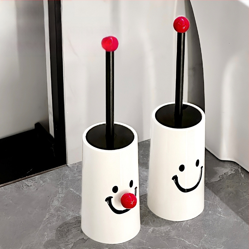 Tualeto šepetėlių rinkinys su ilga rankena, be mirusių kampų, šypsenos dizainas; Medžiaga: plastikas; Prekės ženklas: Win-win; Pakuotė: kartonas.