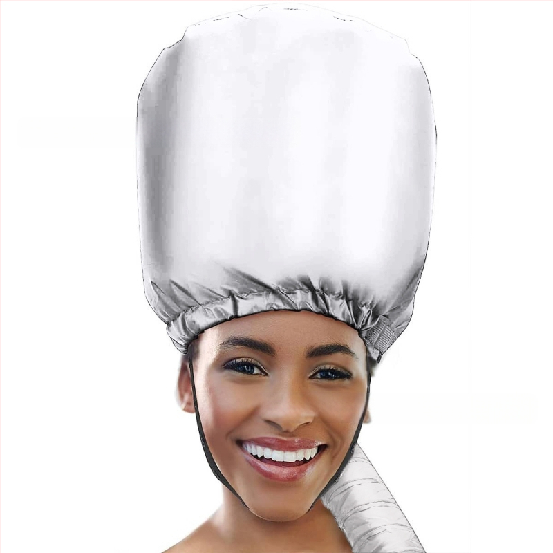 Plaukų džiovintuvo kepurė iš itin plono pluošto (Kategorija: plaukų kepurė; Medžiaga: itin plonas pluoštas; Svoris: 80-99 g; Gamybos kodas: 21203538623)