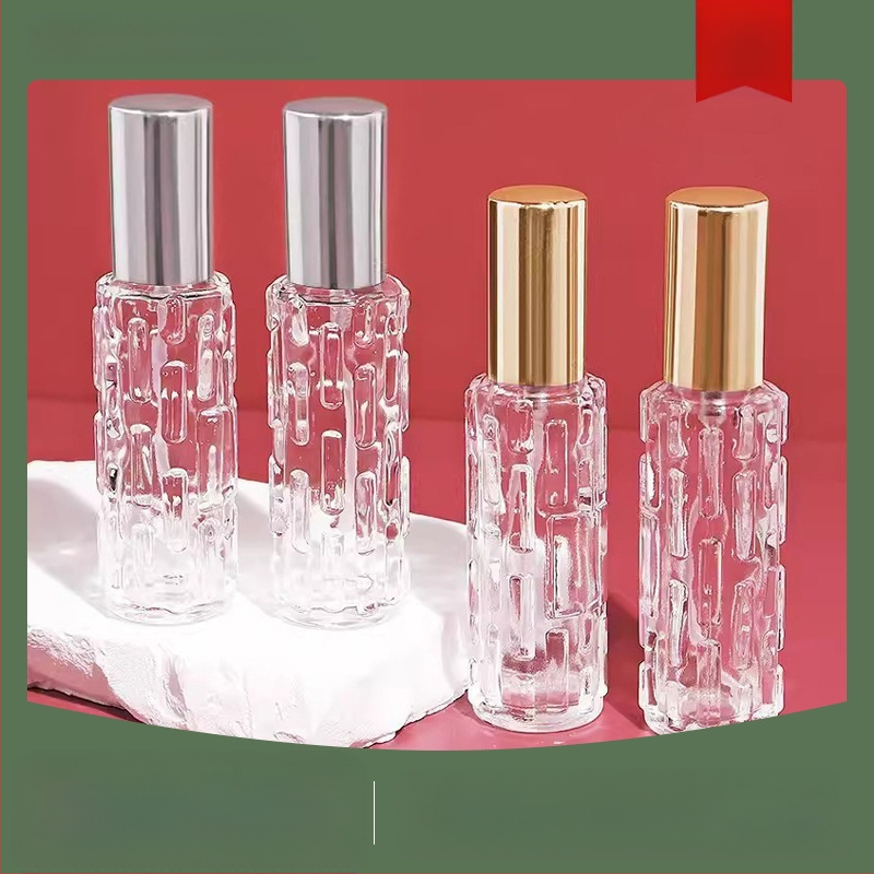 Staklena bočica parfema za nadopunu s raspršivačem, prešeno staklo, prijenosna prazna bočica za uzorke, Sea Forest marka, kartonsko pakiranje