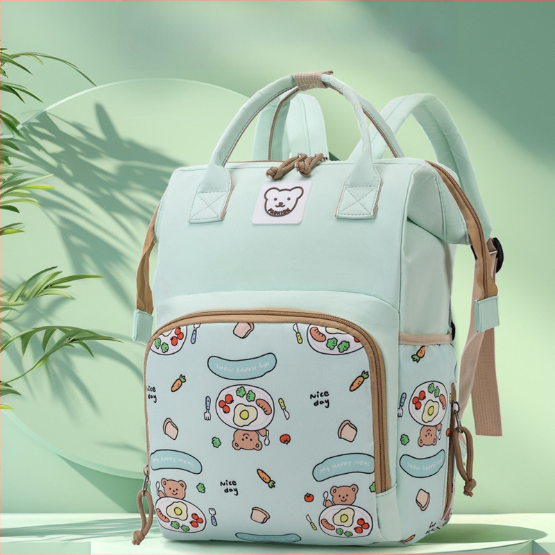 Σακίδιο μητρότητας - πολυλειτουργικό, με μεγάλη χωρητικότητα και αποθήκευση γάλακτος (Υλικό: Oxford ύφασμα; Εσωτερικό: πολυεστέρας; Αναπνεόμενο; Κυρτός ιμάντας ώμου; Κατάλληλο για οικιακή αποθήκευση)