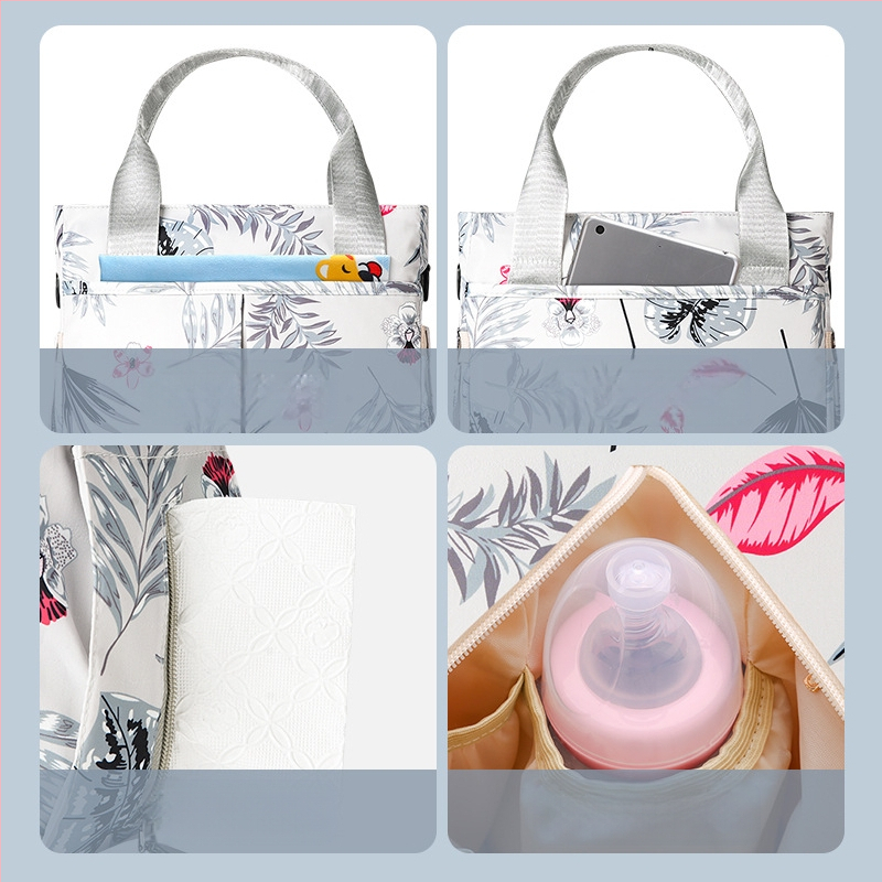 Borui Beijia Τσάντα μαμάς και μωρού – Αδιάβροχη από Oxford ύφασμα, σακίδιο με καμπύλο ιμάντα ώμου, επένδυση πολυεστέρα