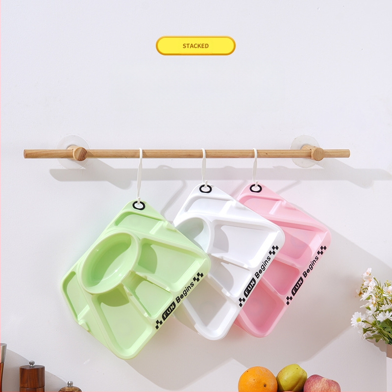 Vaikų stalo įrankių rinkinys su dalijama lėkštė ir triciklo dizainu, PP medžiaga, nuo 12 mėnesių