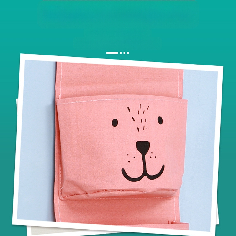 Стенно монтирана чанта за съхранение до леглото, платнена (8 Amine), водоустойчива, за общежитие