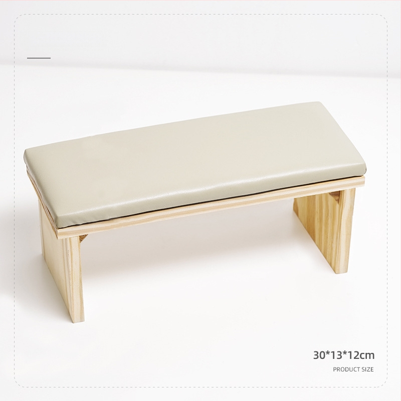 Ξύλινο μαξιλαράκι χεριού για μανικιούρ – μινιμαλιστικό φυσικό ξύλο, μοντέλο Nail Log Hand Pillow, 750 g, διάρκεια ζωής 3 ετών