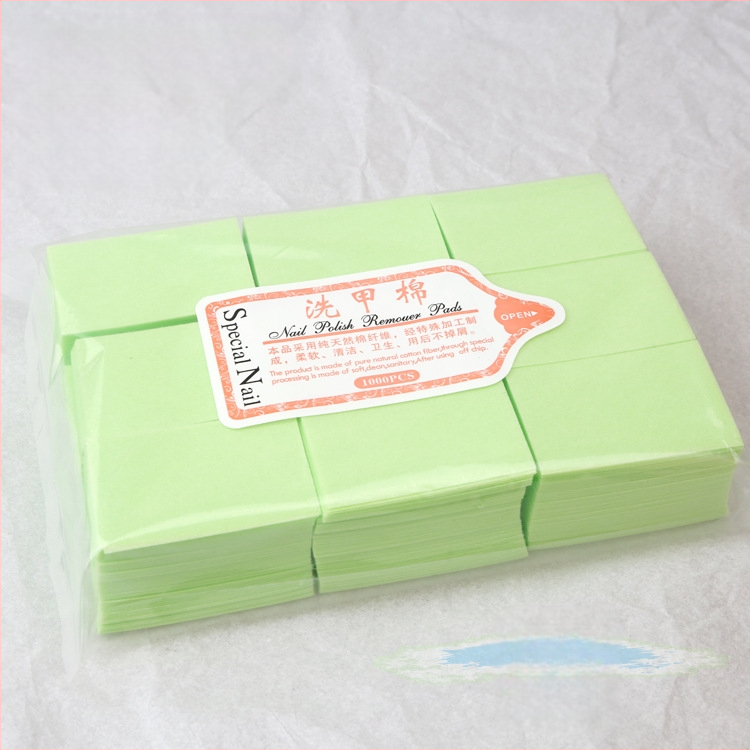 Φύλλα βαμβακιού για αφαίρεση βερνικιού νυχιών – Golden Pure Color, μονή συσκευασία