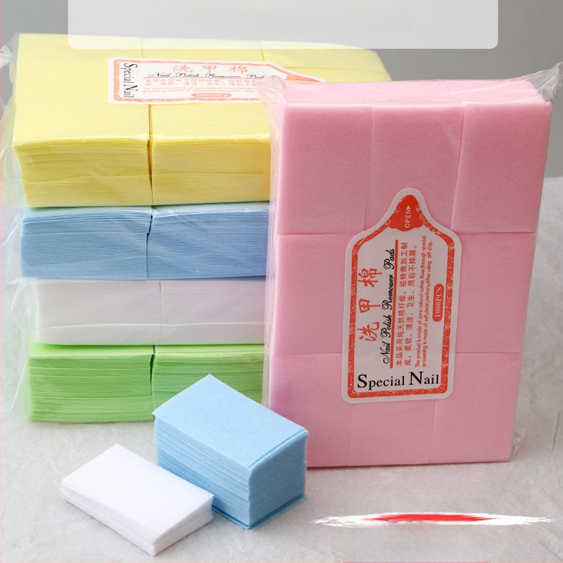 Φύλλα βαμβακιού για αφαίρεση βερνικιού νυχιών – Golden Pure Color, μονή συσκευασία