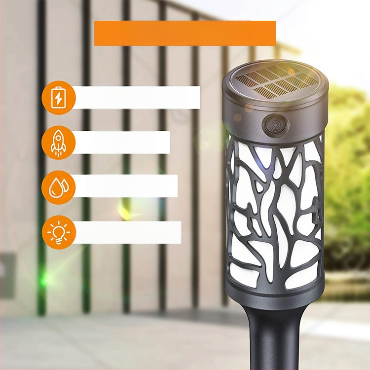 Saulės kiemo lemputė vejai, 10W LED, IP55 atspari vandeniui, ABS korpusas, veikimo laikas 6–12 val.