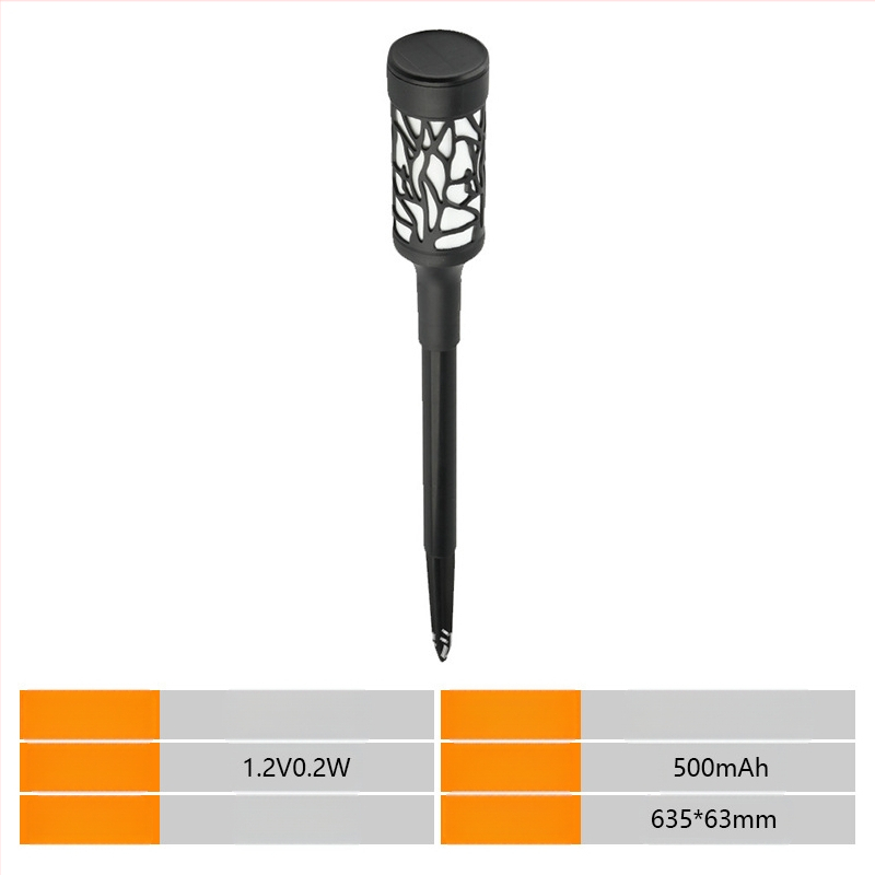 Saulės kiemo lemputė vejai, 10W LED, IP55 atspari vandeniui, ABS korpusas, veikimo laikas 6–12 val.