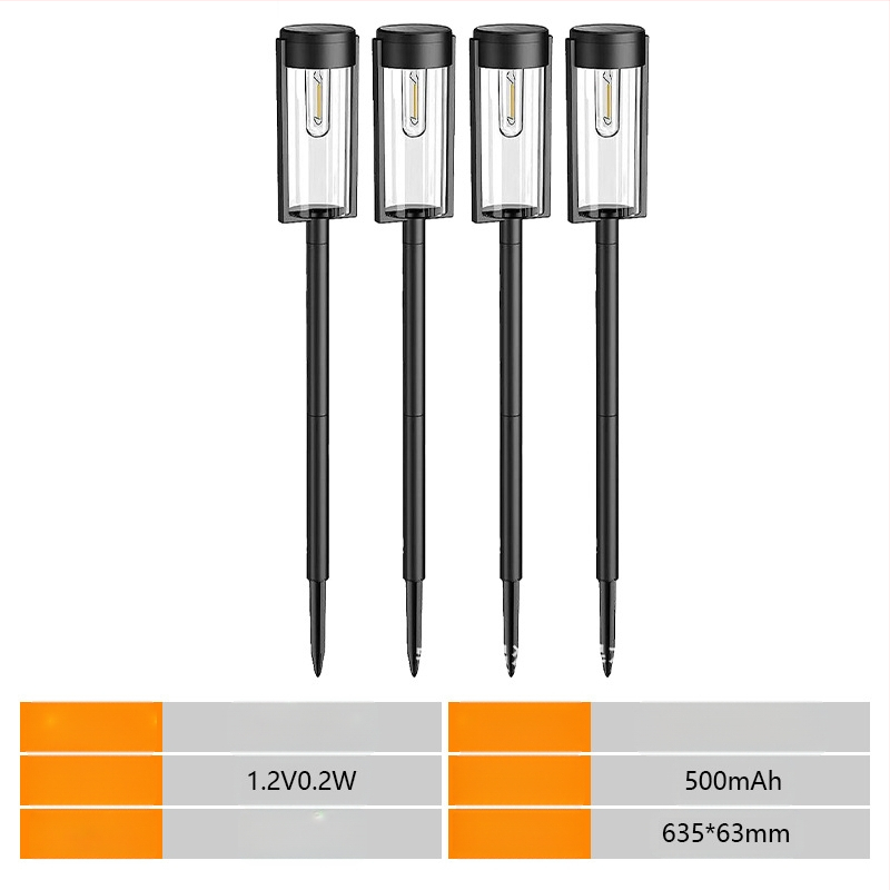 Saulės kiemo lemputė vejai, 10W LED, IP55 atspari vandeniui, ABS korpusas, veikimo laikas 6–12 val.