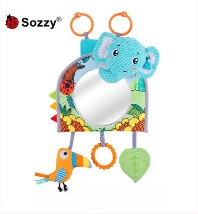 Plišana viseća igračka za stražnje ogledalo automobila za bebe (0–3 godine) – umirujuća igračka