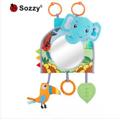 Plišana viseća igračka za stražnje ogledalo automobila za bebe (0–3 godine) – umirujuća igračka