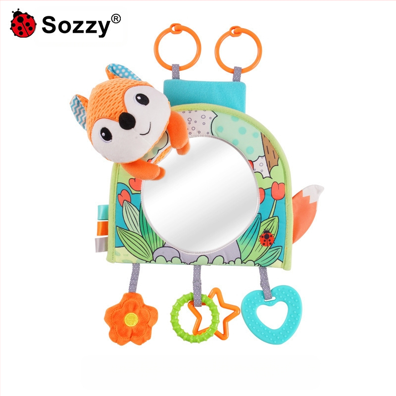 Plišana viseća igračka za stražnje ogledalo automobila za bebe (0–3 godine) – umirujuća igračka