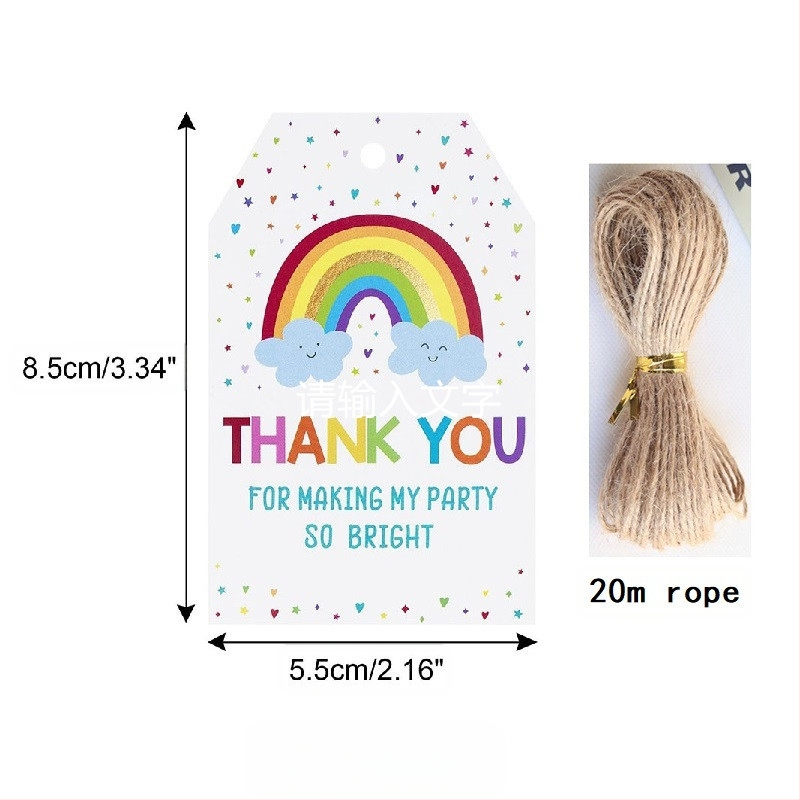DIY dovanojimo etiketės ir sveikinimo atvirukai su 20 m kanapių virve, popierius, paketas 50 arba 100 lapų, skirtas gimtadieniams ir vestuvėms