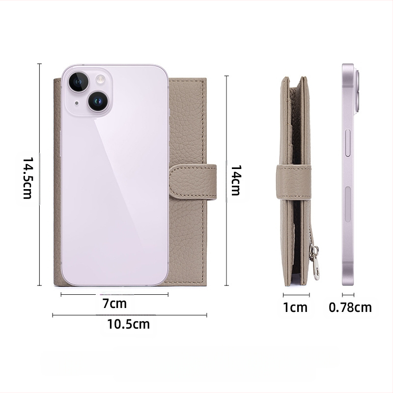 Moterų ultratankus paso dėklas iš natūralios odos (viršutinio sluoksnio karvės odos), RFID apsauga, paso ir kortelių organizatorius