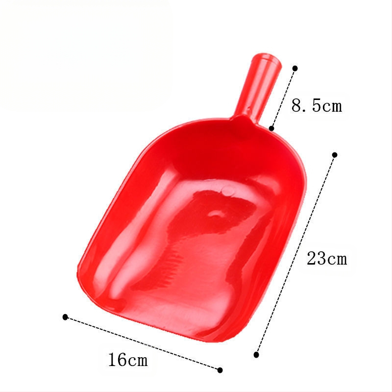 Plokščio dugno kruopoms ir miltams šaukštas, storintas virtuvės įrankis