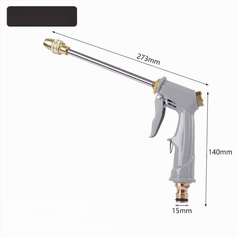 Κηπουρικό πιστόλι νερού υψηλής πίεσης με brushless κινητήρα, ακροφύσιο από κράμα ηλεκτροπλατινοποιημένο, λειτουργία επαναλαμβανόμενου ποτίσματος, κατάλληλο για πλύσιμο αυτοκινήτων