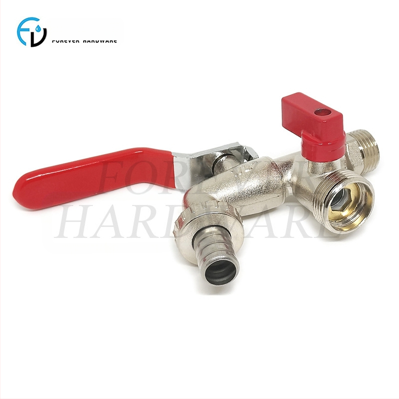 Vrtna slavina FV-Z07; zliatina cinka; niklirani završni sloj; dvostruko upravljanje; spiralni način ugradnje