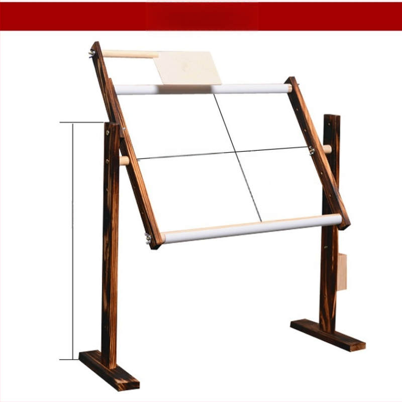 Ξύλινο κάδρο κεντήματος με ρυθμιζόμενο ύψος, πολυλειτουργικός, μοντέρνος μινιμαλιστικός σχεδιασμός