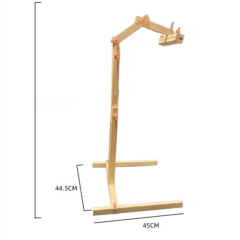 Ξύλινο κάδρο κεντήματος με ρυθμιζόμενο ύψος, πολυλειτουργικός, μοντέρνος μινιμαλιστικός σχεδιασμός
