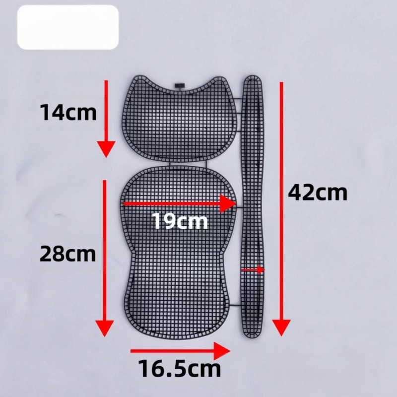 Rankų darbo crossbody tipo sedlo krepšys su plastiko tinklu; PE medžiaga; miesto paprastumo stilius; 2023 m. vasara; kasdieniniam derinimui