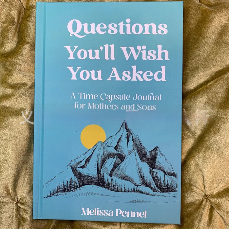 Σημειωματάριο δημιουργικού προγραμματισμού με ερωτήσεις – χαρτί, δέσιμο: άλλο, μοντέρνος μινιμαλισμός