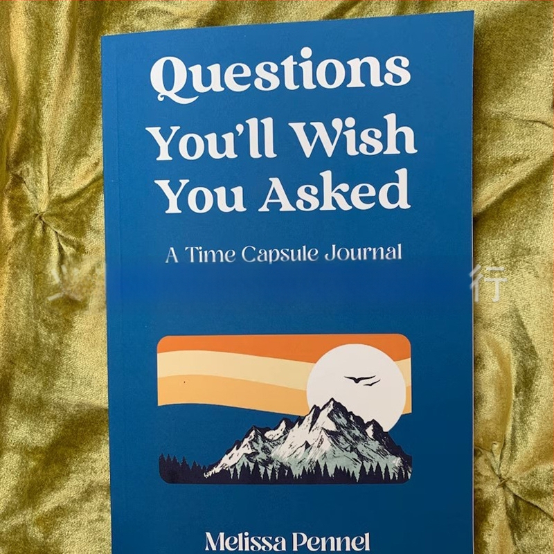 Σημειωματάριο δημιουργικού προγραμματισμού με ερωτήσεις – χαρτί, δέσιμο: άλλο, μοντέρνος μινιμαλισμός