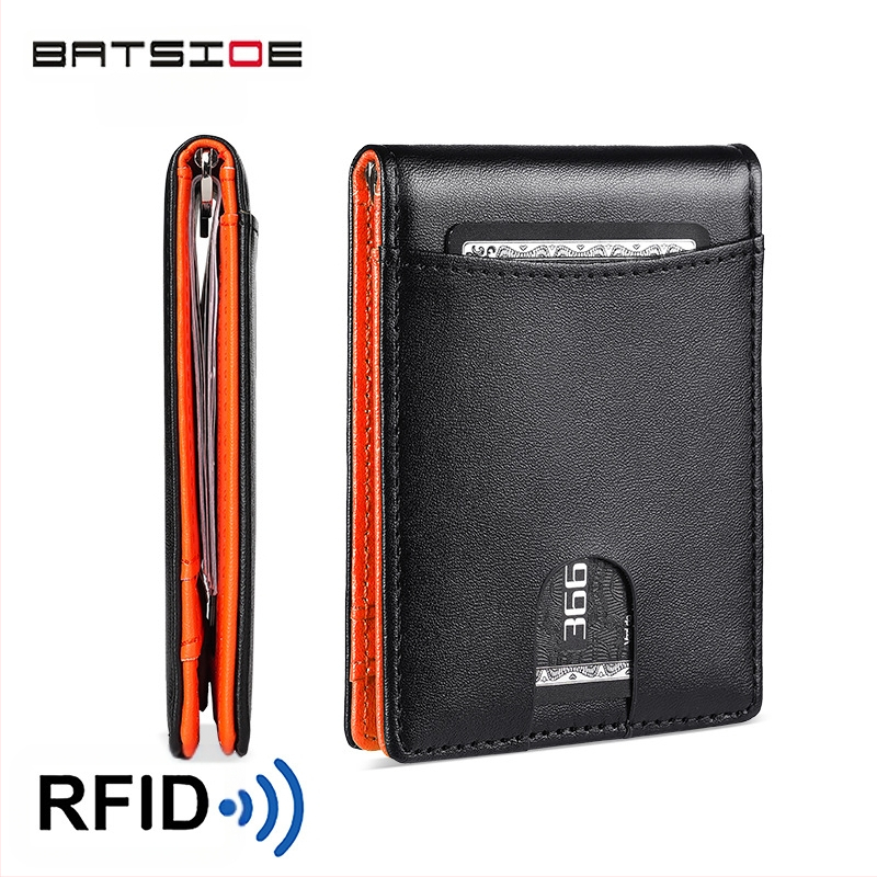 RFID apsaugos pinigų klipsas iš mikropluošto odos, anglies pluošto raštas, vasaros 2024 leidimas