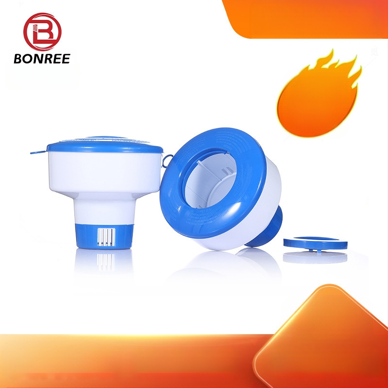 Plūduriuojantis baseino tablečių dozatorius, plastikinis teleskopinis puodelis, skirtas efervencinėms tabletėms