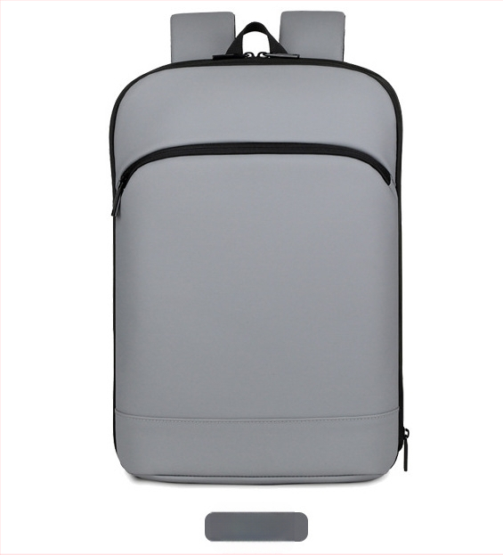 Vīriešu biznesa ikdienas mugursoma, paplašināms tilpums 20–35 L, ādas plēves materiāls, der 15 collu klēpjdatoram, plecu siksnas ar gaisa spilvenu