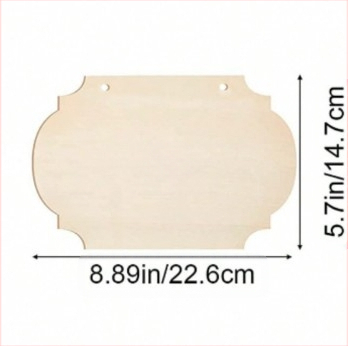 Висулка от бук дърво — незавършена квадратна дървена декоративна плоча за DIY рисуване