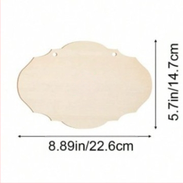 Висулка от бук дърво — незавършена квадратна дървена декоративна плоча за DIY рисуване