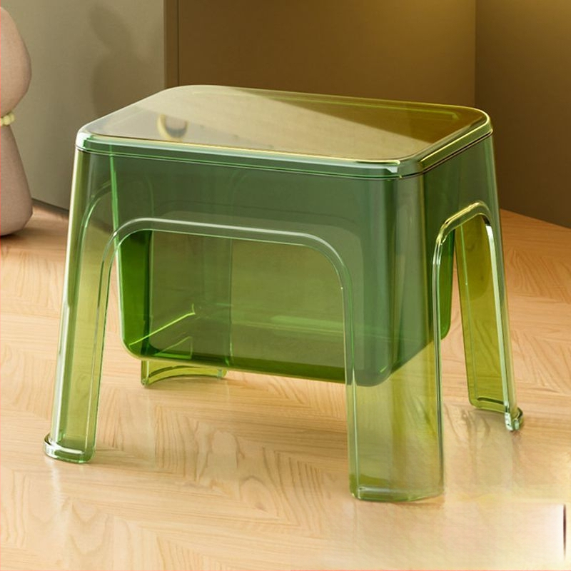 Съхранителна табуретка - Многофункционална пластмасова табуретка, 12L капацитет, 120 кг товароподемност, квадратна форма