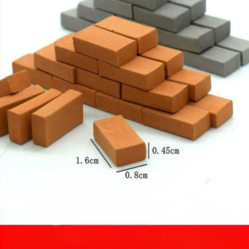 Керамични тухли за архитектурен модел за DIY мини ландшафт, сглобени