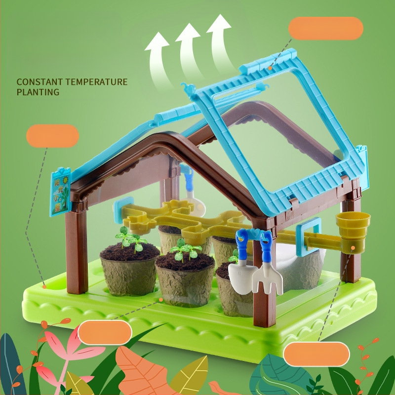 Kit DIY pentru Observarea Creșterii Plantelor - Plastic, Multifunțional, Non-Electric, pentru copii 4–6 ani