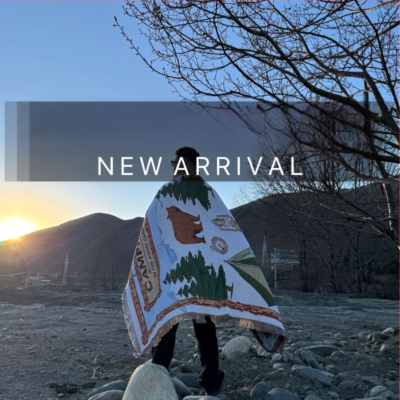 Kepės pledas kempingui, medvilnė, 800–999 g, vientisas raštas, pavasaris ir ruduo