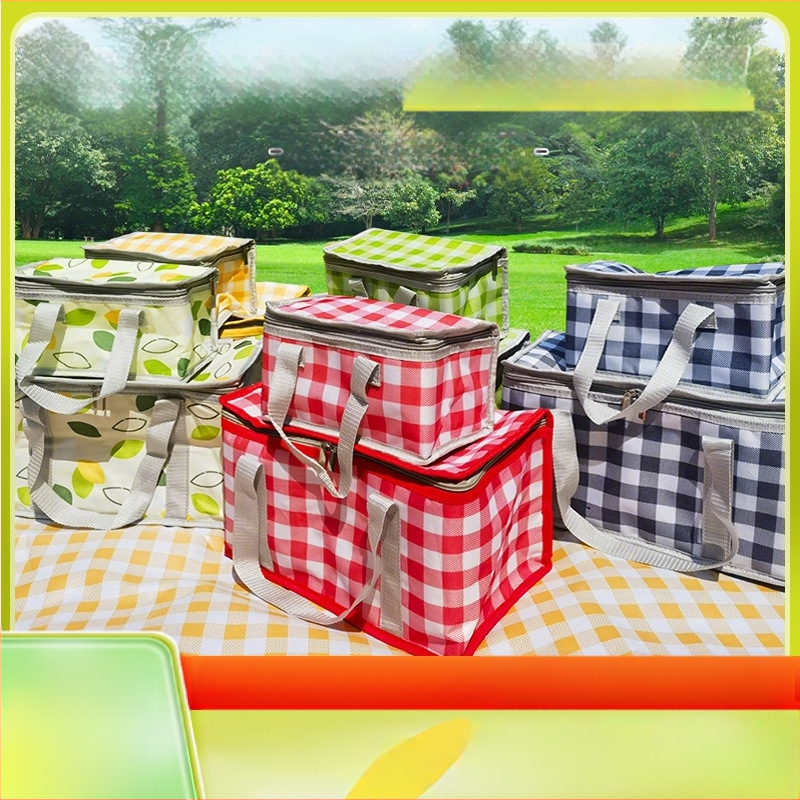 Taška na piknik s izoláciou (Materiál: Oxford látka; Štýl: Moderný, štvorcový; Kategória: Ice pack, Piknik taška; Pôvod: Wenzhou; Uvedenie: leto 2024)