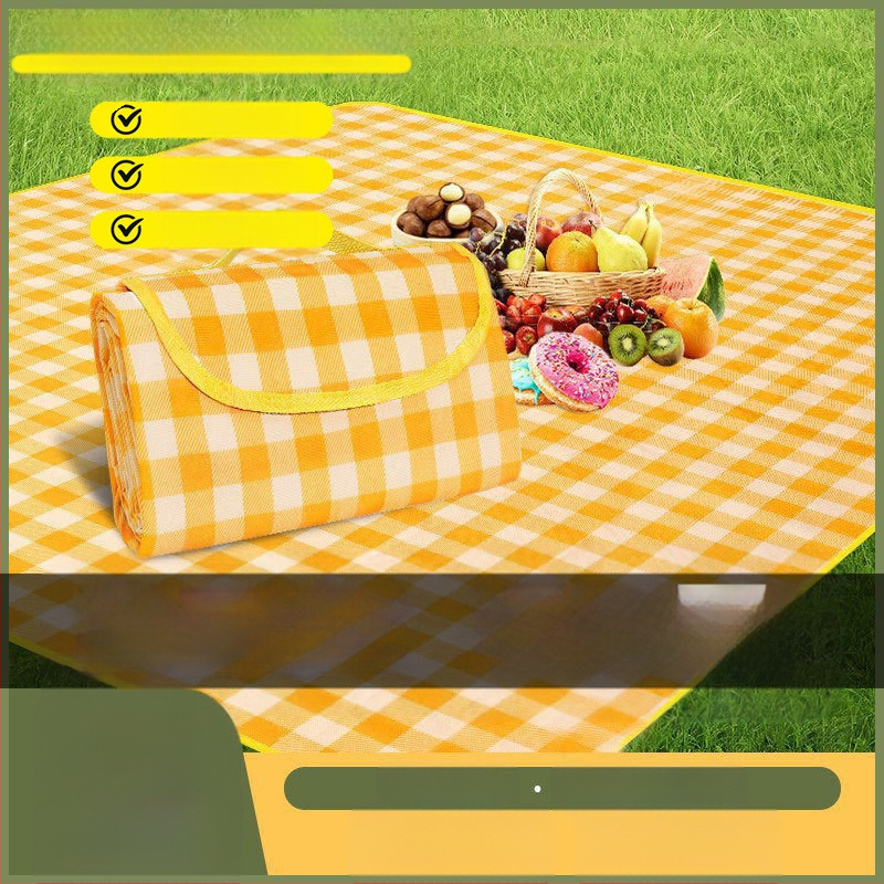 Mitrumizturīga piknika sega, neaudēts audums, 400 g, 5–6 cilvēkiem, modelis RT2356