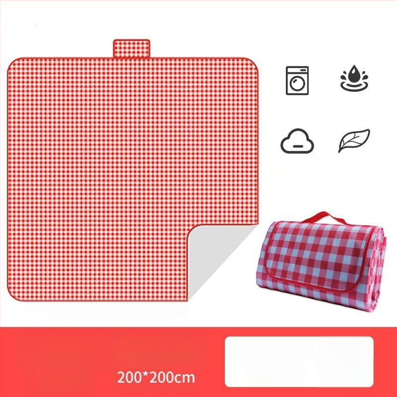 Mitrumizturīga piknika sega, neaudēts audums, 400 g, 5–6 cilvēkiem, modelis RT2356