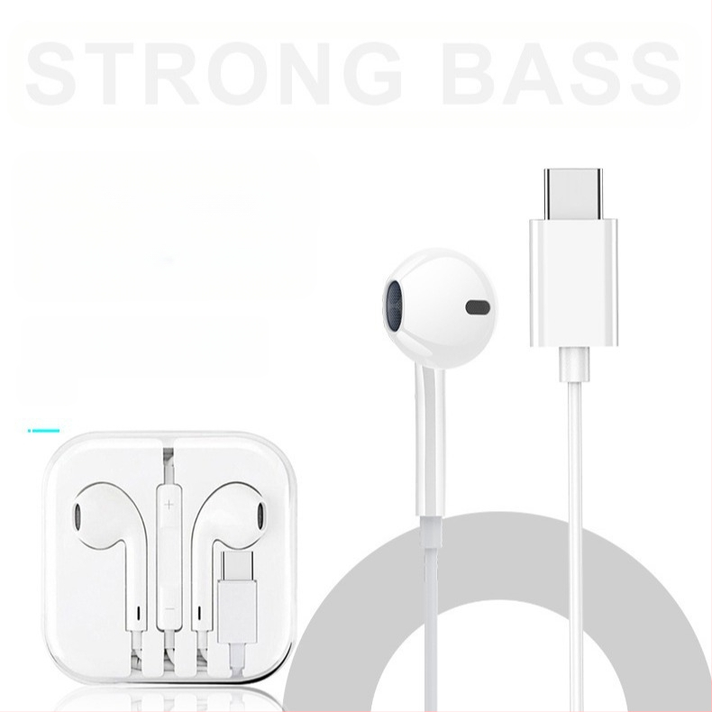 In-ear кабелни слушалки с басов звук и микрофон, модел 20160517, кабел 120 см