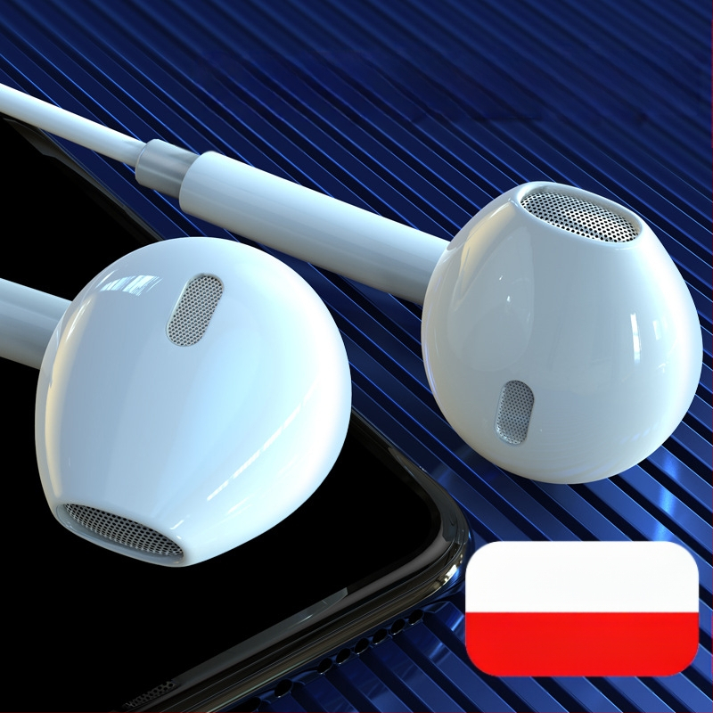 In-ear кабелни слушалки с басов звук и микрофон, модел 20160517, кабел 120 см