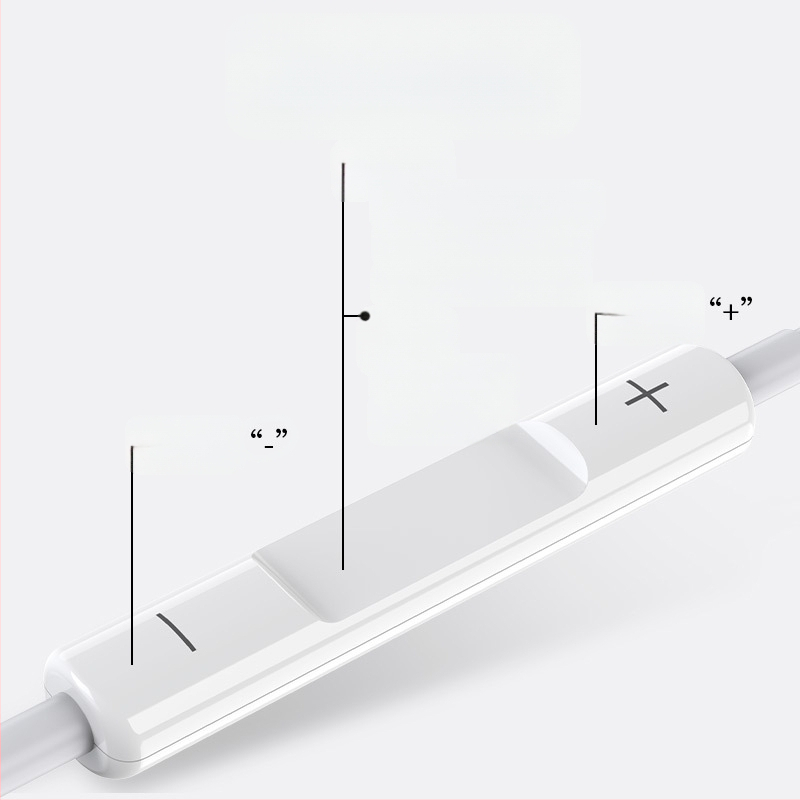 In-ear кабелни слушалки с басов звук и микрофон, модел 20160517, кабел 120 см