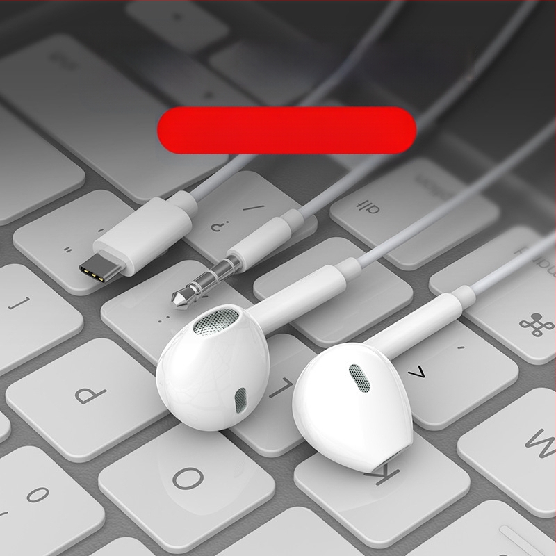 In-ear кабелни слушалки с басов звук и микрофон, модел 20160517, кабел 120 см